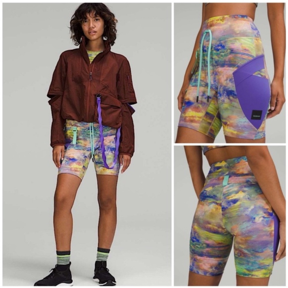 NWT Lululemon Cargo SHR Hiking Short 8” Colour Altered Nature Multi size 6